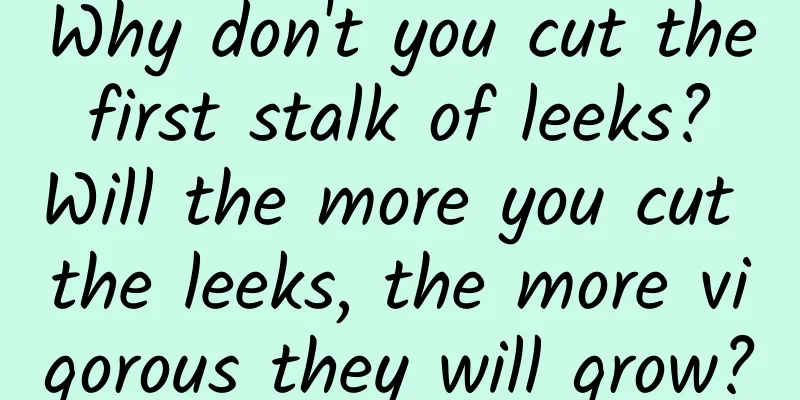 Why don't you cut the first stalk of leeks? Will the more you cut the leeks, the more vigorous they will grow?