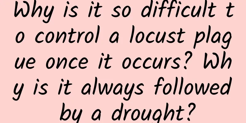 Why is it so difficult to control a locust plague once it occurs? Why is it always followed by a drought?