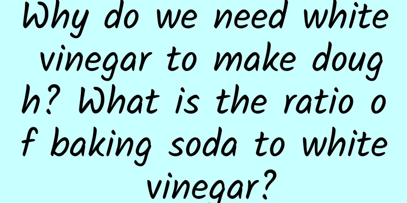 Why do we need white vinegar to make dough? What is the ratio of baking soda to white vinegar?
