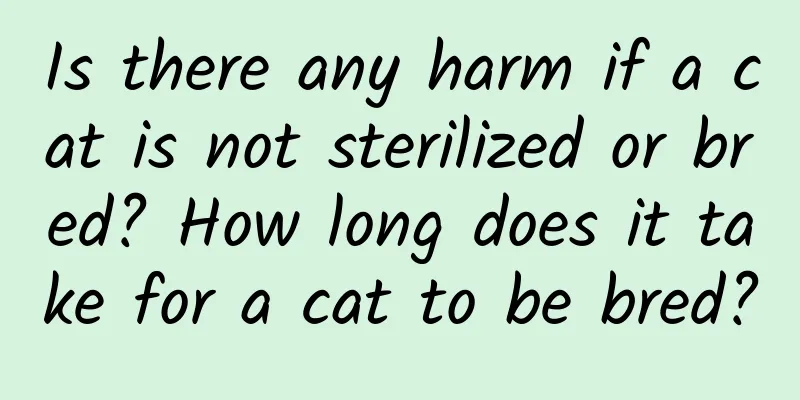 Is there any harm if a cat is not sterilized or bred? How long does it take for a cat to be bred?
