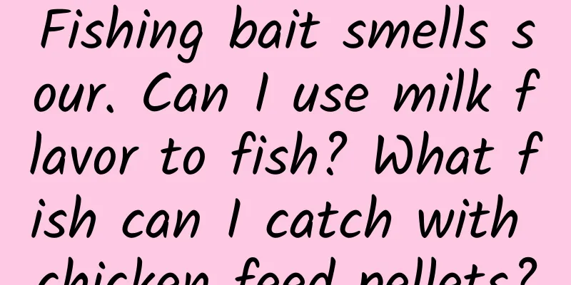 Fishing bait smells sour. Can I use milk flavor to fish? What fish can I catch with chicken feed pellets?