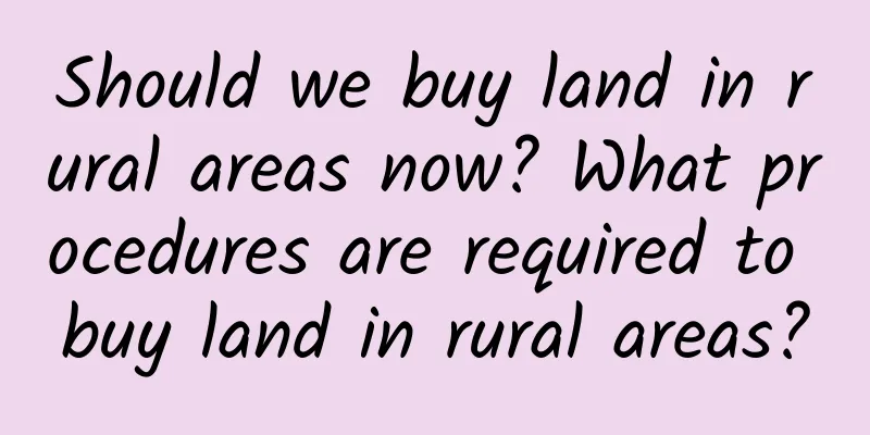 Should we buy land in rural areas now? What procedures are required to buy land in rural areas?