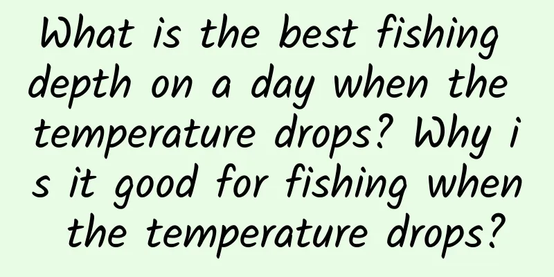 What is the best fishing depth on a day when the temperature drops? Why is it good for fishing when the temperature drops?