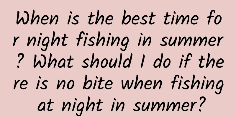 When is the best time for night fishing in summer? What should I do if there is no bite when fishing at night in summer?