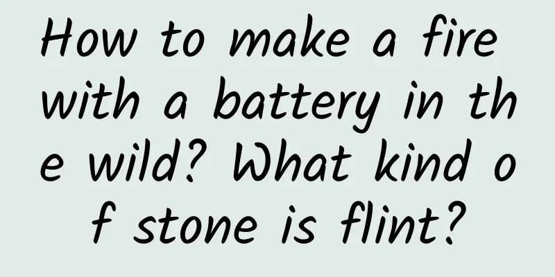 How to make a fire with a battery in the wild? What kind of stone is flint?