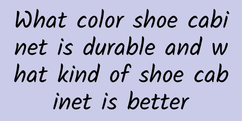 What color shoe cabinet is durable and what kind of shoe cabinet is better