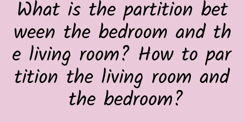 What is the partition between the bedroom and the living room? How to partition the living room and the bedroom?