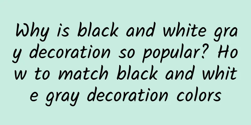 Why is black and white gray decoration so popular? How to match black and white gray decoration colors