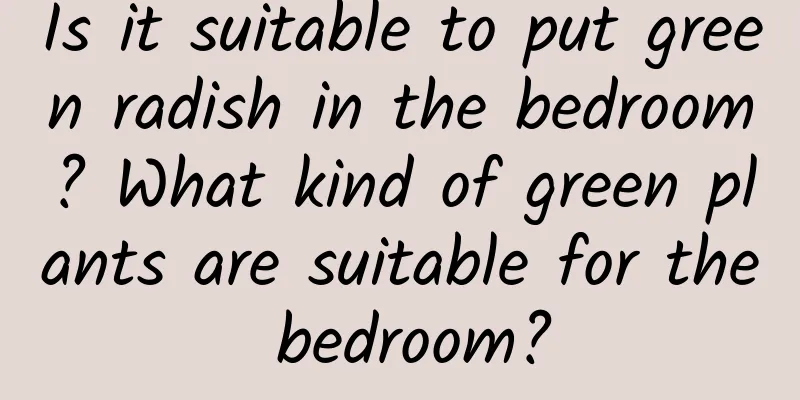 Is it suitable to put green radish in the bedroom? What kind of green plants are suitable for the bedroom?