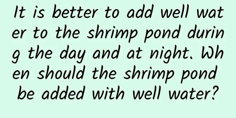 It is better to add well water to the shrimp pond during the day and at night. When should the shrimp pond be added with well water?