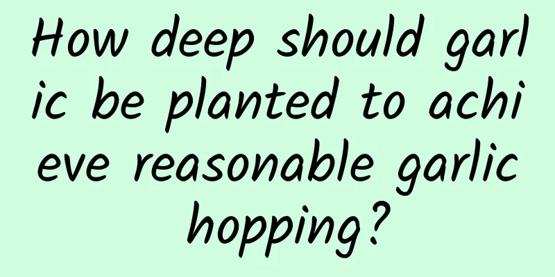 How deep should garlic be planted to achieve reasonable garlic hopping?