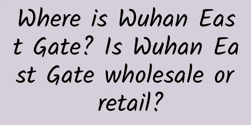 Where is Wuhan East Gate? Is Wuhan East Gate wholesale or retail?