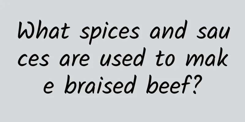 What spices and sauces are used to make braised beef?