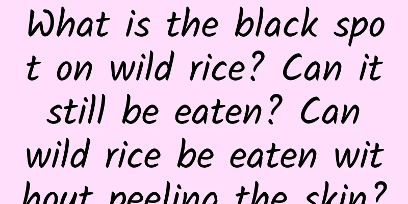 What is the black spot on wild rice? Can it still be eaten? Can wild rice be eaten without peeling the skin?