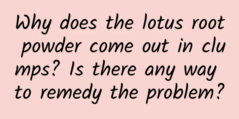 Why does the lotus root powder come out in clumps? Is there any way to remedy the problem?