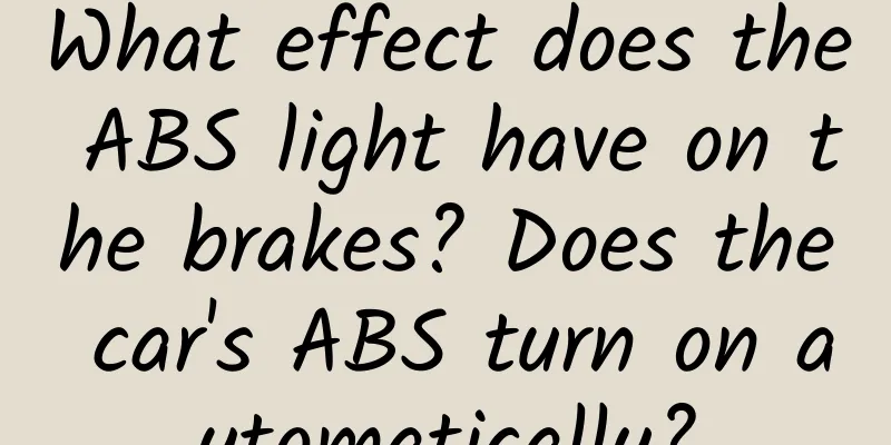 What effect does the ABS light have on the brakes? Does the car's ABS turn on automatically?