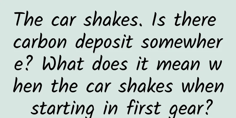 The car shakes. Is there carbon deposit somewhere? What does it mean when the car shakes when starting in first gear?