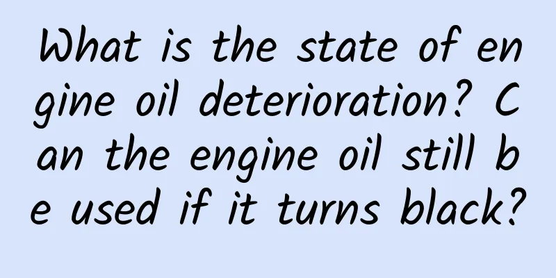 What is the state of engine oil deterioration? Can the engine oil still be used if it turns black?