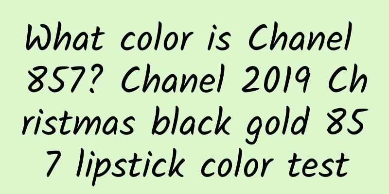 What color is Chanel 857? Chanel 2019 Christmas black gold 857 lipstick color test