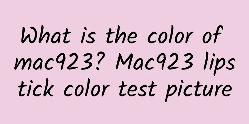 What is the color of mac923? Mac923 lipstick color test picture