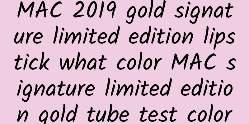 MAC 2019 gold signature limited edition lipstick what color MAC signature limited edition gold tube test color