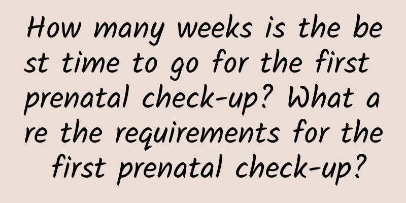How many weeks is the best time to go for the first prenatal check-up? What are the requirements for the first prenatal check-up?