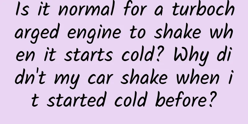 Is it normal for a turbocharged engine to shake when it starts cold? Why didn't my car shake when it started cold before?