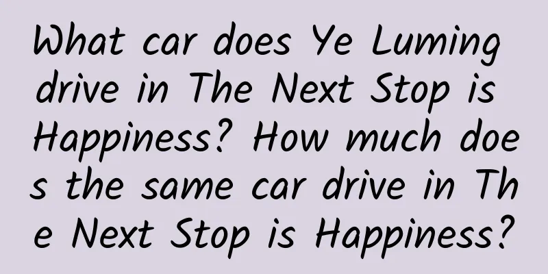 What car does Ye Luming drive in The Next Stop is Happiness? How much does the same car drive in The Next Stop is Happiness?