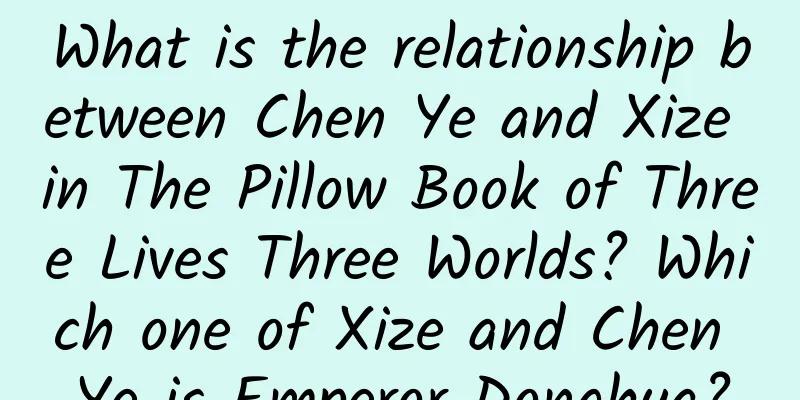 What is the relationship between Chen Ye and Xize in The Pillow Book of Three Lives Three Worlds? Which one of Xize and Chen Ye is Emperor Donghua?