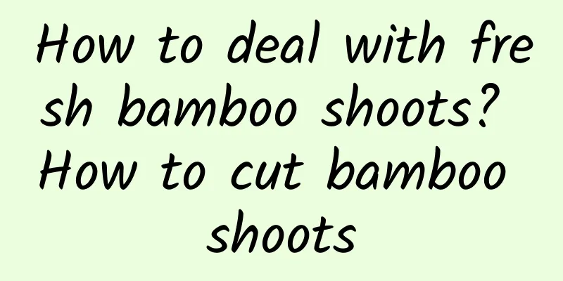 How to deal with fresh bamboo shoots? How to cut bamboo shoots