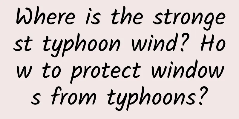 Where is the strongest typhoon wind? How to protect windows from typhoons?
