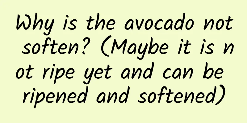 Why is the avocado not soften? (Maybe it is not ripe yet and can be ripened and softened)
