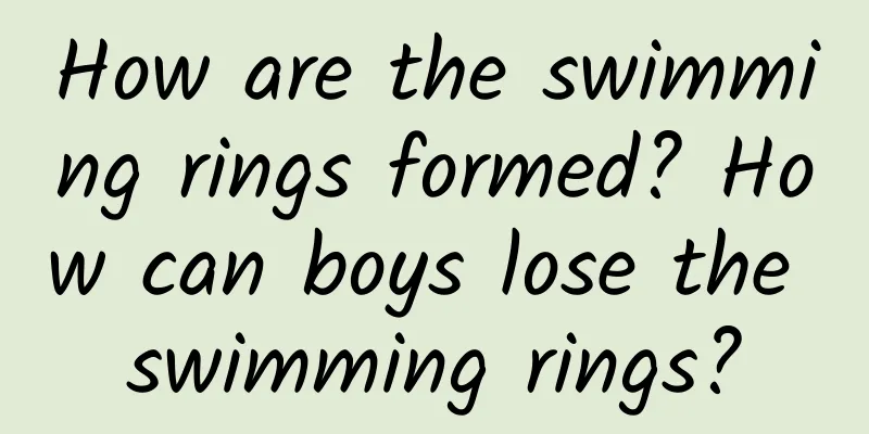 How are the swimming rings formed? How can boys lose the swimming rings?
