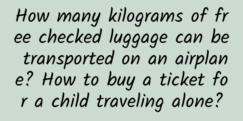 How many kilograms of free checked luggage can be transported on an airplane? How to buy a ticket for a child traveling alone?