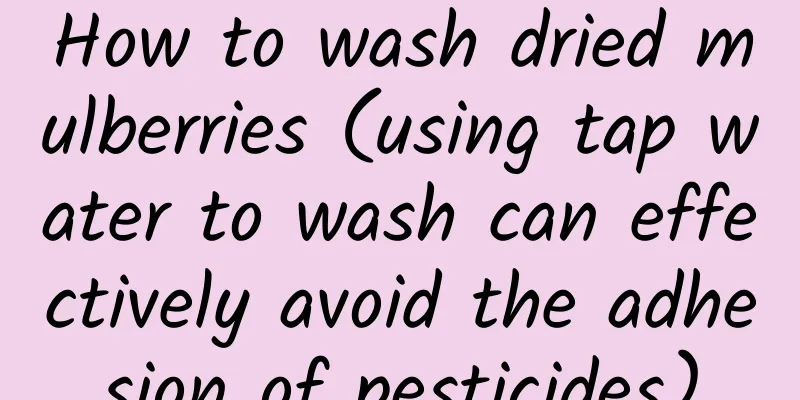 How to wash dried mulberries (using tap water to wash can effectively avoid the adhesion of pesticides)