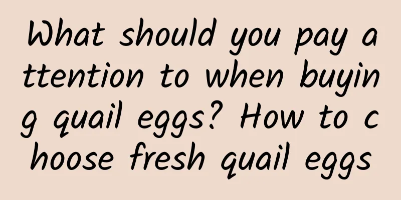 What should you pay attention to when buying quail eggs? How to choose fresh quail eggs