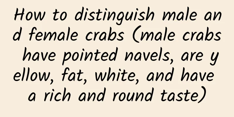 How to distinguish male and female crabs (male crabs have pointed navels, are yellow, fat, white, and have a rich and round taste)