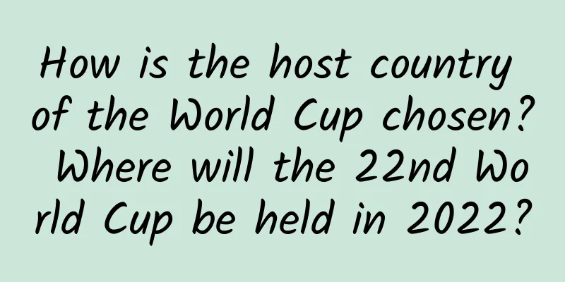 How is the host country of the World Cup chosen? Where will the 22nd World Cup be held in 2022?