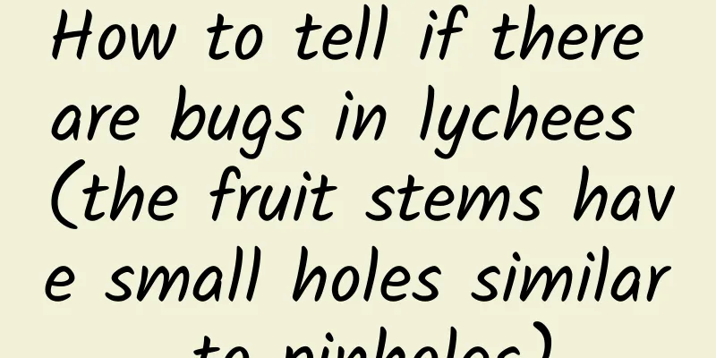 How to tell if there are bugs in lychees (the fruit stems have small holes similar to pinholes)