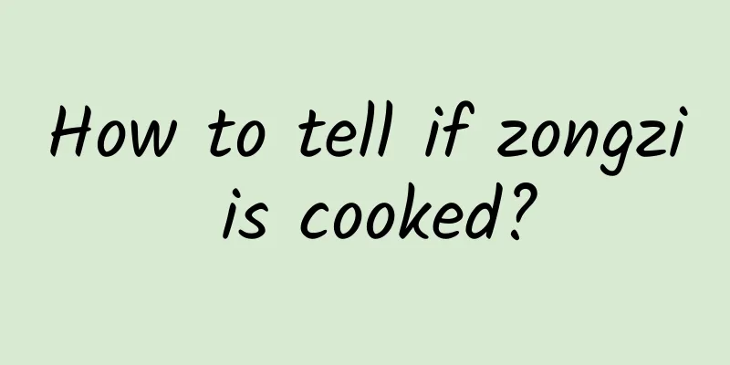 How to tell if zongzi is cooked?