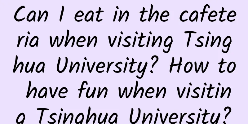 Can I eat in the cafeteria when visiting Tsinghua University? How to have fun when visiting Tsinghua University?