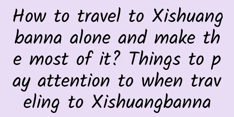 How to travel to Xishuangbanna alone and make the most of it? Things to pay attention to when traveling to Xishuangbanna