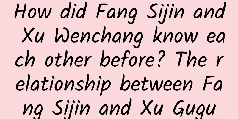 How did Fang Sijin and Xu Wenchang know each other before? The relationship between Fang Sijin and Xu Gugu
