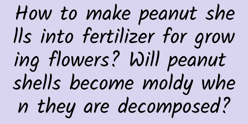 How to make peanut shells into fertilizer for growing flowers? Will peanut shells become moldy when they are decomposed?