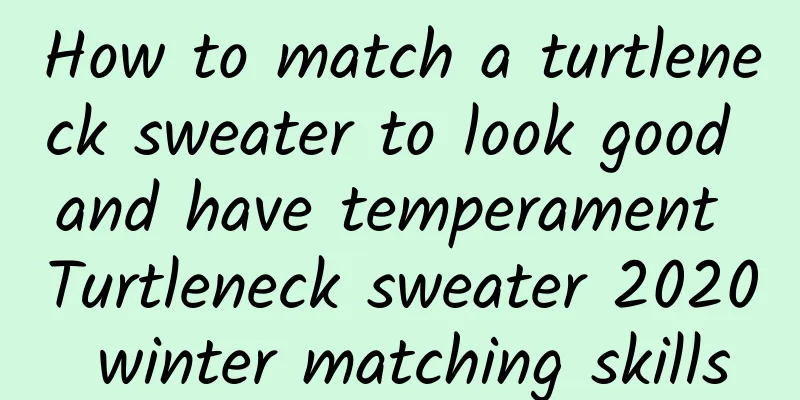 How to match a turtleneck sweater to look good and have temperament Turtleneck sweater 2020 winter matching skills