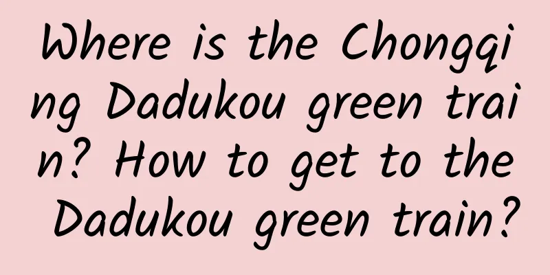 Where is the Chongqing Dadukou green train? How to get to the Dadukou green train?