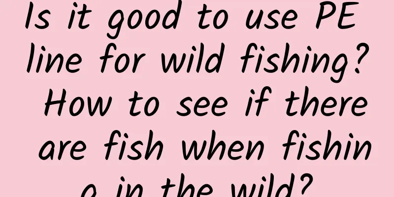 Is it good to use PE line for wild fishing? How to see if there are fish when fishing in the wild?