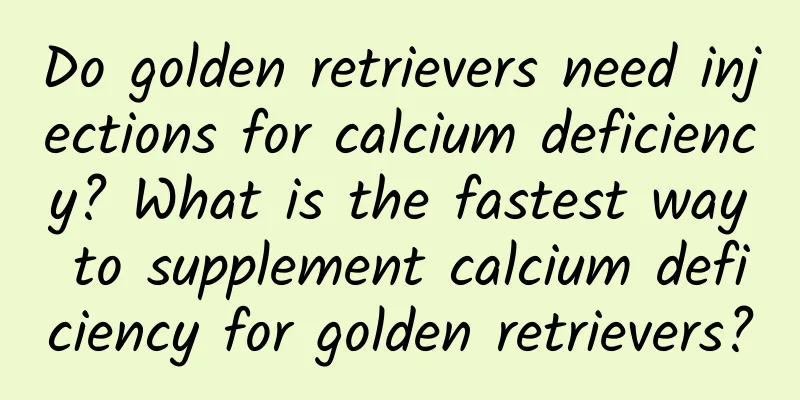 Do golden retrievers need injections for calcium deficiency? What is the fastest way to supplement calcium deficiency for golden retrievers?