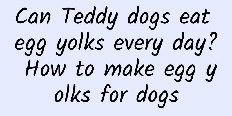 Can Teddy dogs eat egg yolks every day? How to make egg yolks for dogs