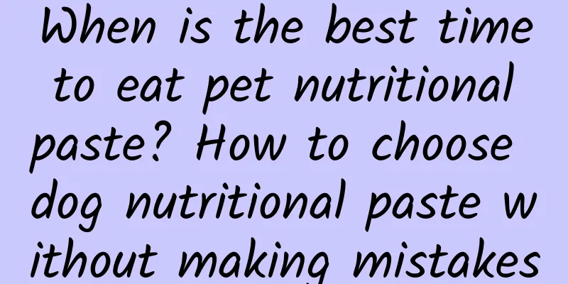 When is the best time to eat pet nutritional paste? How to choose dog nutritional paste without making mistakes